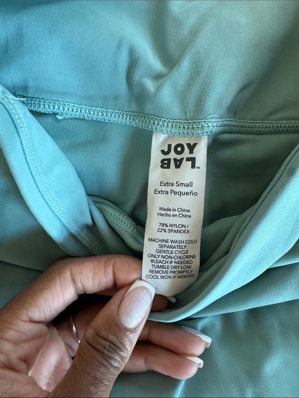 Joy lab tie dye Green Active Bralette & Leggings Set - Picture 2 of 7